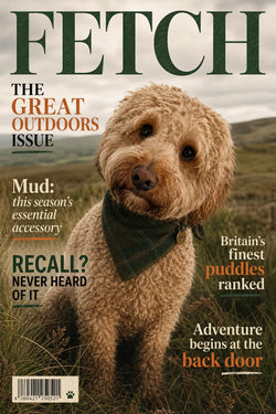 The Cover Star personalised pet artwork example