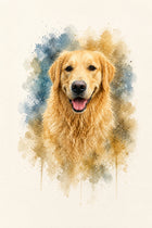 The Watercolour personalised pet artwork example