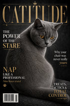 Catitude personalised pet artwork example