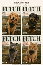 The Cover Star style examples: two dogs and two cats
