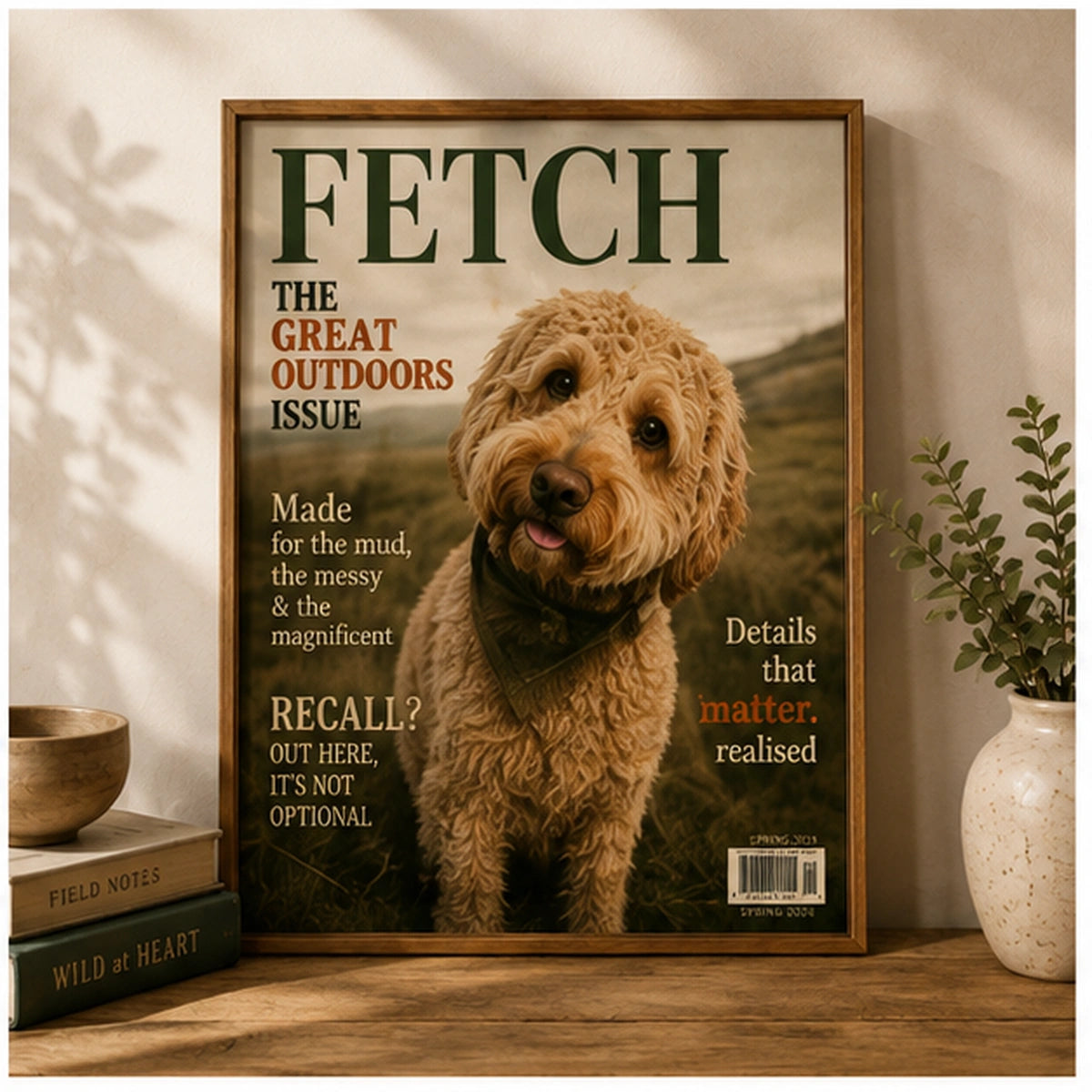 Magazine cover portrait