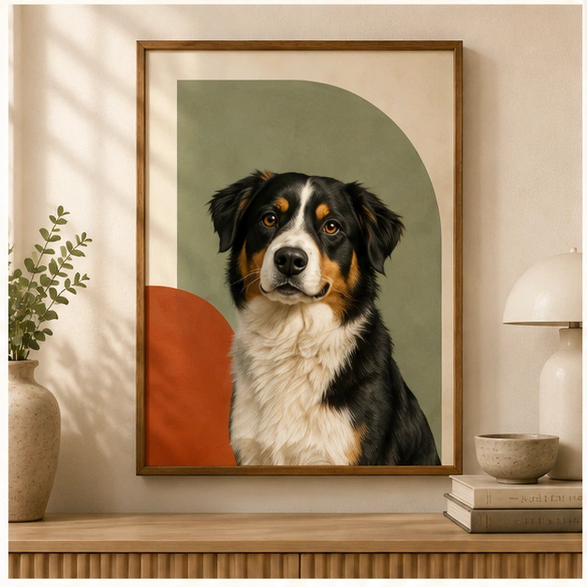 Modern Companion personalised pet portrait