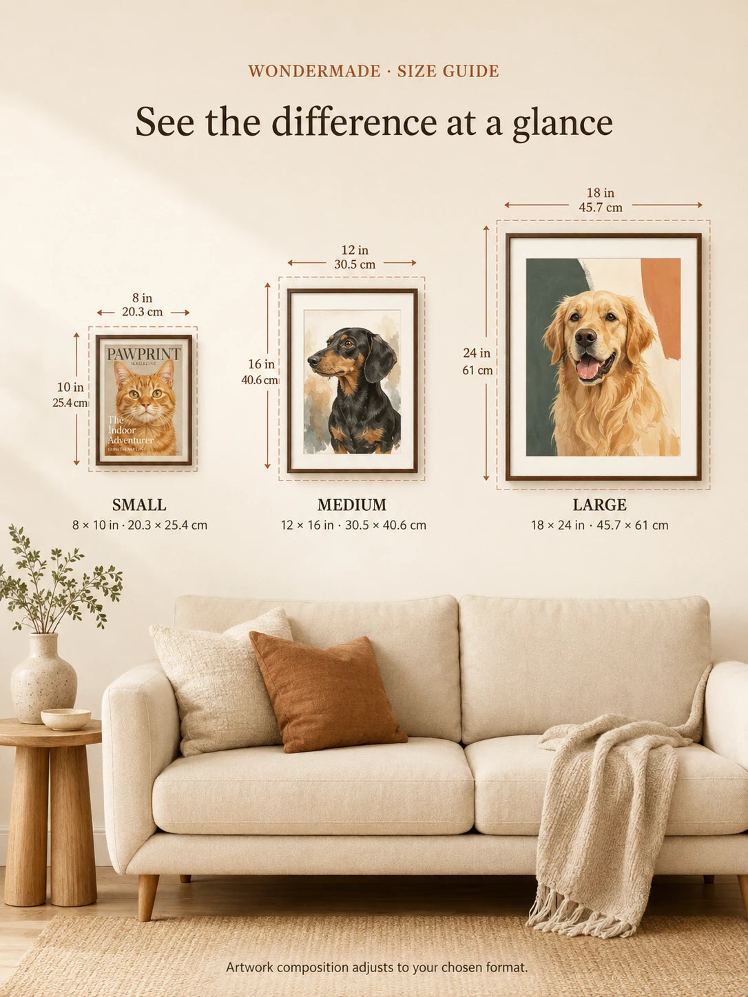 Room scale size guide